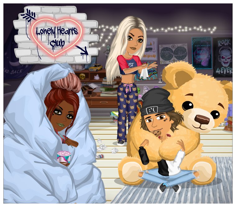 New theme out now! Check it out! #lonelyheartsclub #msptheme #moviestarplanet
