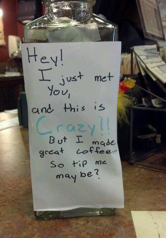 Always tip your #barista!