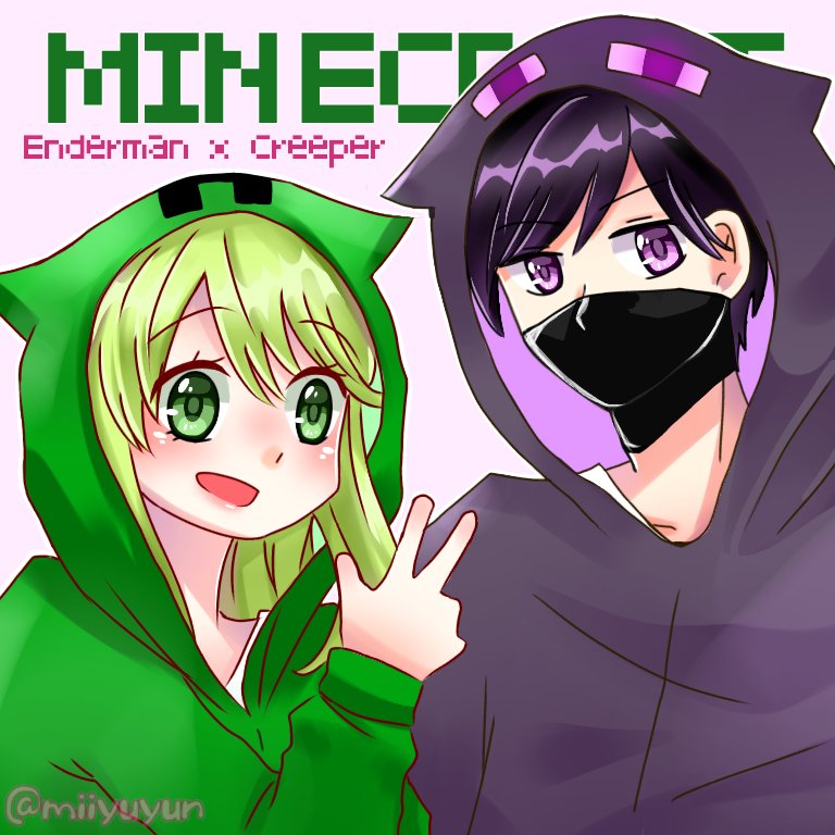 Anime Creeper And Enderman