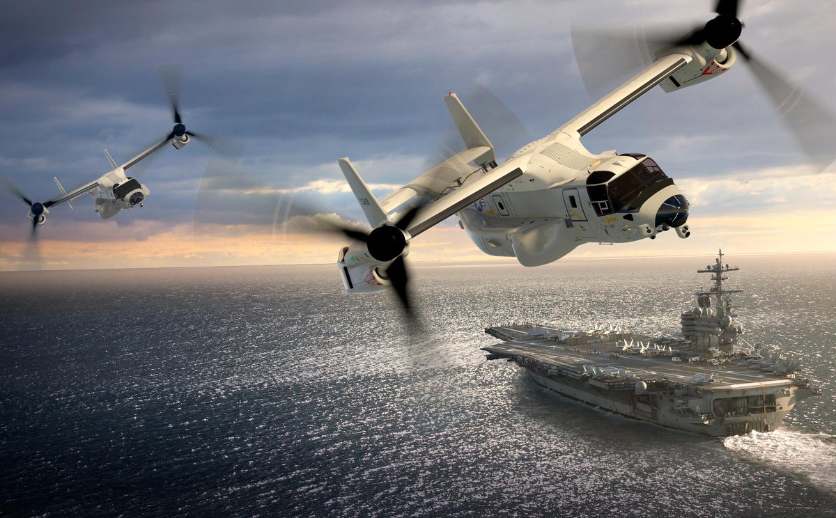 BoeingDefense's tweet photo. #DYK the @USNavy recently established the first CMV-22B Squadron to replace the C-2A Greyhound? Learn more: https://t.co/GMUUNSQaTx #WEST2019 https://t.co/FEK7UBh2bU