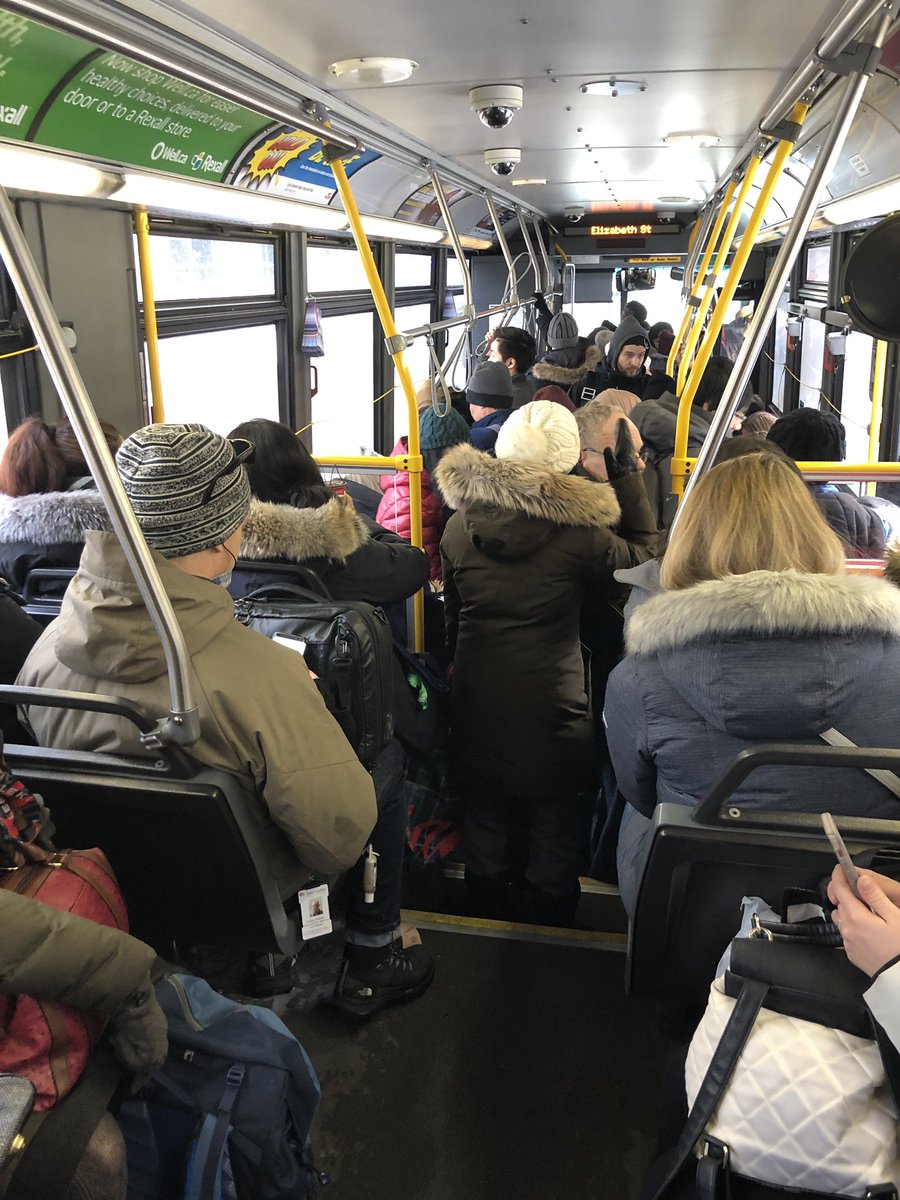 callypie's tweet photo. #TTC etiquette is the absolute worst sometimes and makes me so disappointed in #Torontonians. A whole back empty and people left outside unable to board. #whysoselfish https://t.co/RFo6JRvDcO