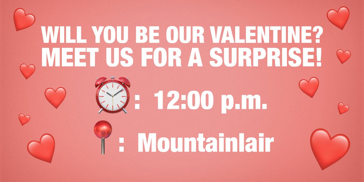 Happy Valentine's Day! 💛💙 Meet us on campus today for a 🆓 treat! 😉