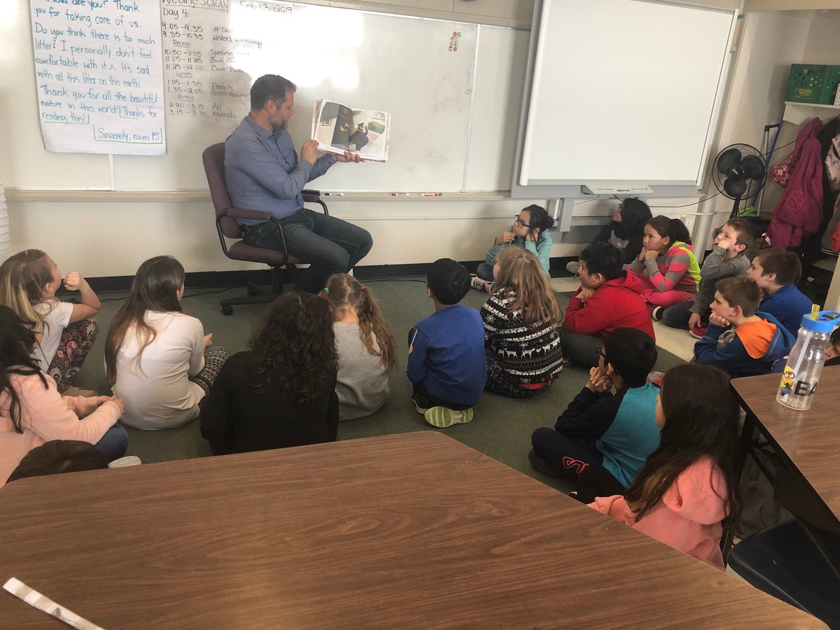 Also, thank you MLA Matt Wiebe @mattwiebeMB for reading to grades 4 & 6’s and gifting amazing picture books to our school library 📚 #ilovetoreadmonth