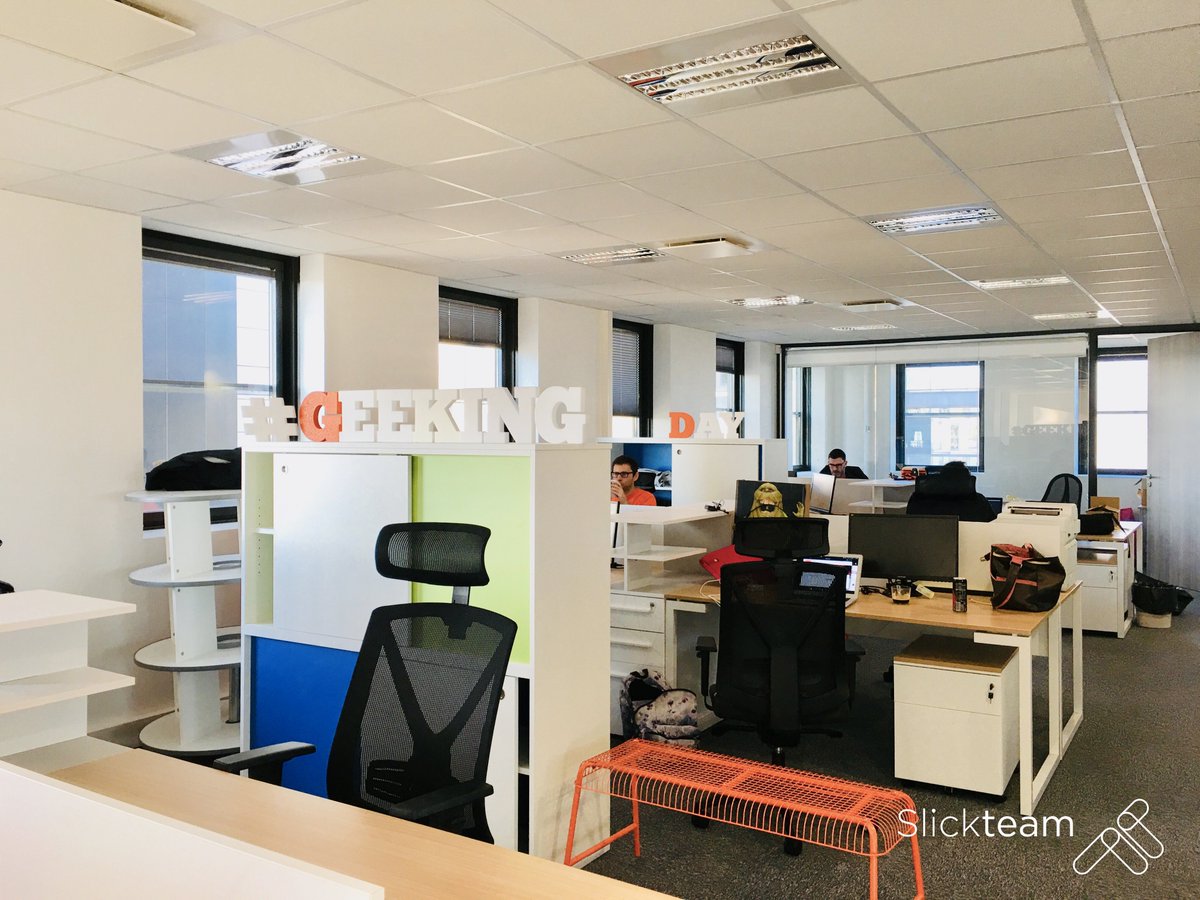 SlickteamFR's tweet photo. 🎯 la @SlickteamFR a pris ses nouveaux quartiers au 15 rue Claude Chappe à Cesson Sévigné 👍
#geekingday #peoplefirst #technocentric #team #rechercheetdeveloppement #developpement #developpeur https://t.co/vWV70SQsHA