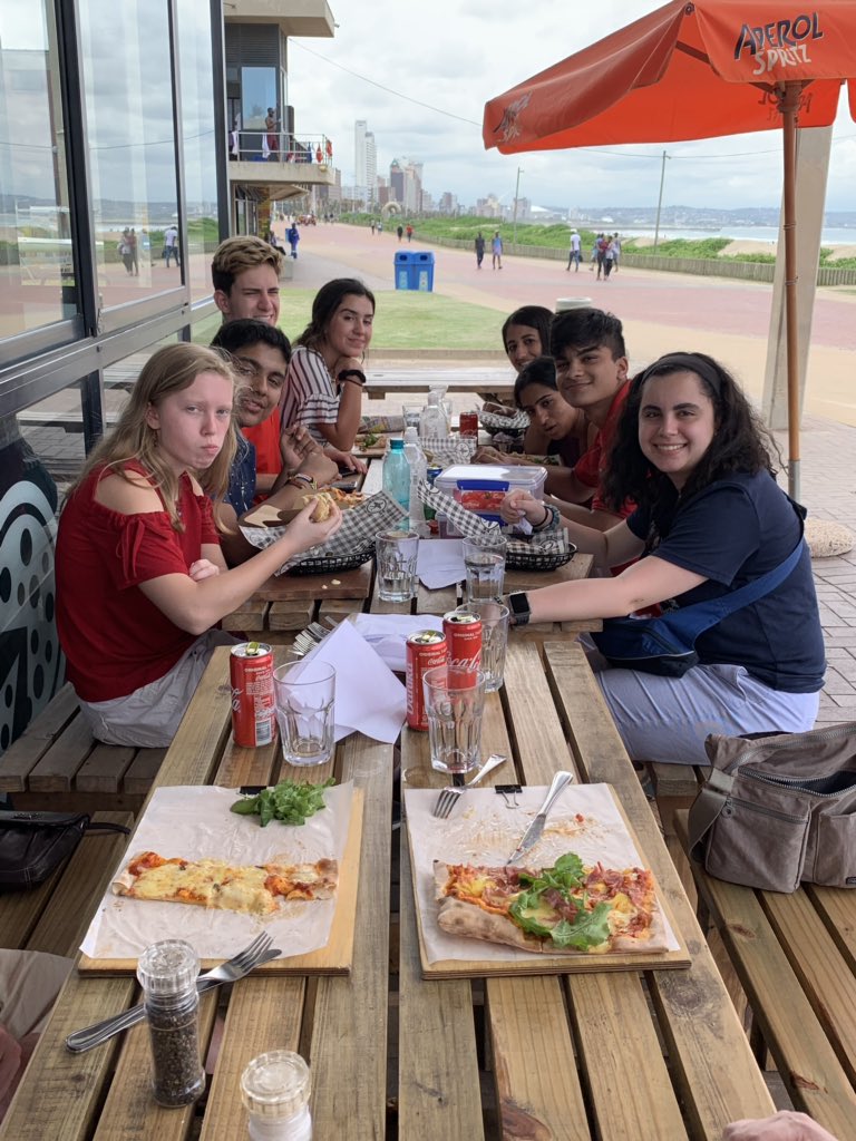 Last day in Durban. Shopping in the markets and lunch at the beach.