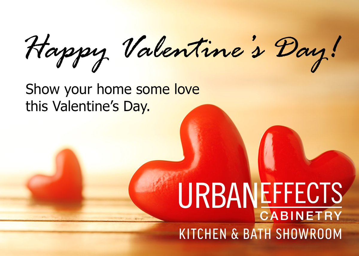 Show your #home some love this #ValentinesDay with a new #kitchen or #bathroom from @UrbanEffectsWPG! Happy #ValentinesDay2019 Learn more at: urbaneffectsshowroom.com #kitchendesign #renovation #cabinetry