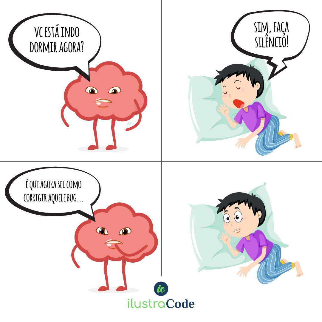 ilustraCode's tweet image. Aqueles momentos que quando vamos dormir vem a solução do bug 🙄😳😂 #webdevelopers #webdesigner #webdesign #backend #backenddeveloper #frontend #phpprogramming #php #css #html #developer