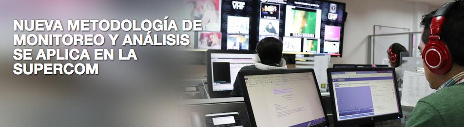 La nueva metodología de monitoreo y análisis permite transparentar con equilibrio y equidad los contenidos que difunden los medios de comunicación. Para consultas se encuentra habilitado el correo electrónico:  monitoreo@supercom.gob.ec