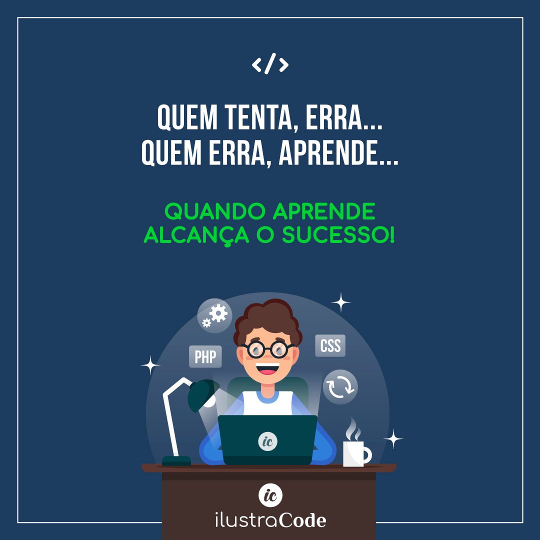 ilustraCode's tweet image. O segredo do aprendizado está nas tentativas, vc pode errar muitas vezes, isso faz parte, mas através dos erros podemos aprender 😉

#webdevelopers #webdesigner #webdesign #backend #backenddeveloper #frontend #phpprogramming #php #css #html #developer