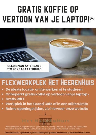 Gratis koffie voor flexwerkers in Het HeerenHuis gic.nl/inbeeld/bedrij…