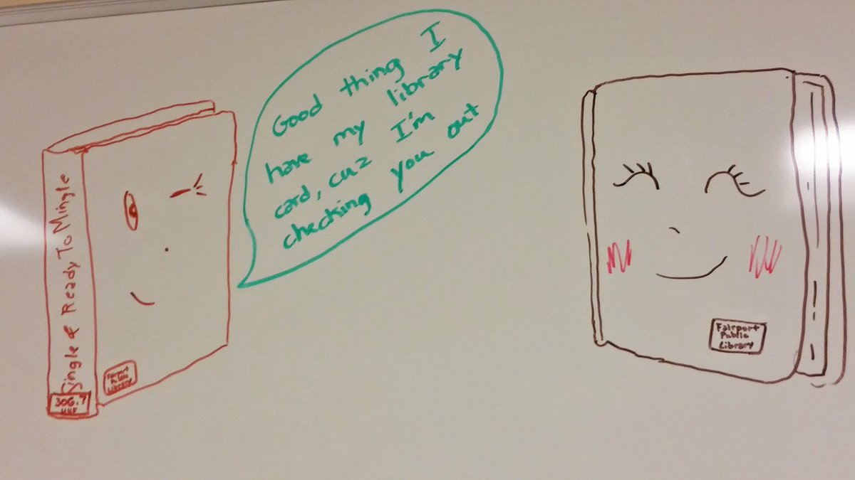FptLibrary's tweet photo. #VDayPunOff Today's pun provided by the high school pages at Fairport Library! ππ₯°π #checkoutabook #dontforgetyourlibrarycard @mcls https://t.co/JW4bqTCAvW