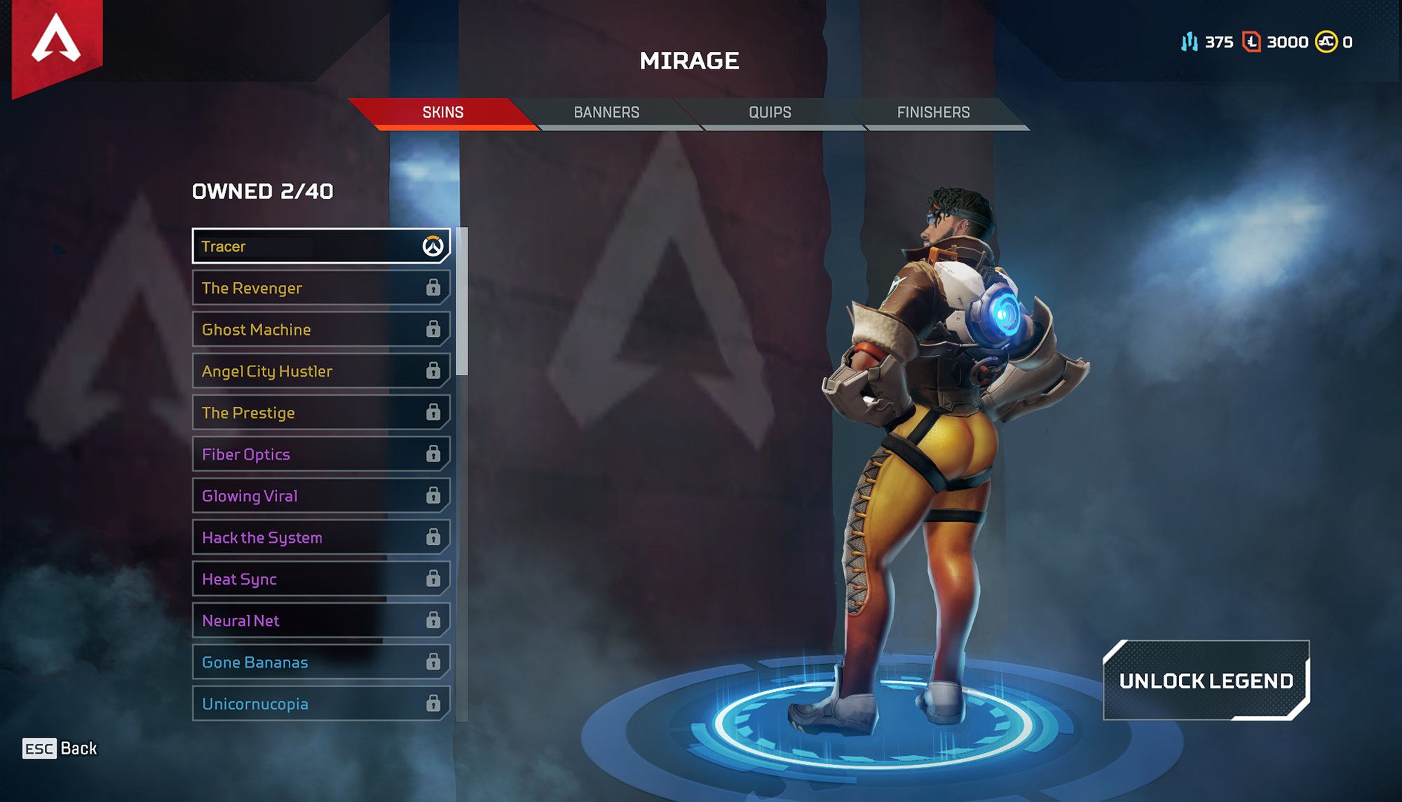 Chwistopher Dbd Hell Apex Legends Mirage Tracer Skin Chwistopher Dbd Hell Apex Legends Mirage Tracer Skin