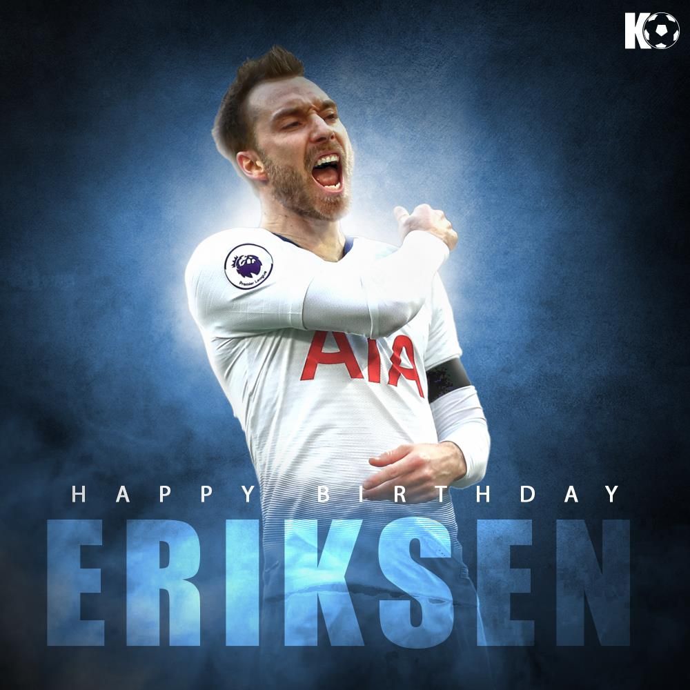 The Tottenham Hotspur star turns 27 today! Join in wishing Christian Eriksen a Happy Birthday 