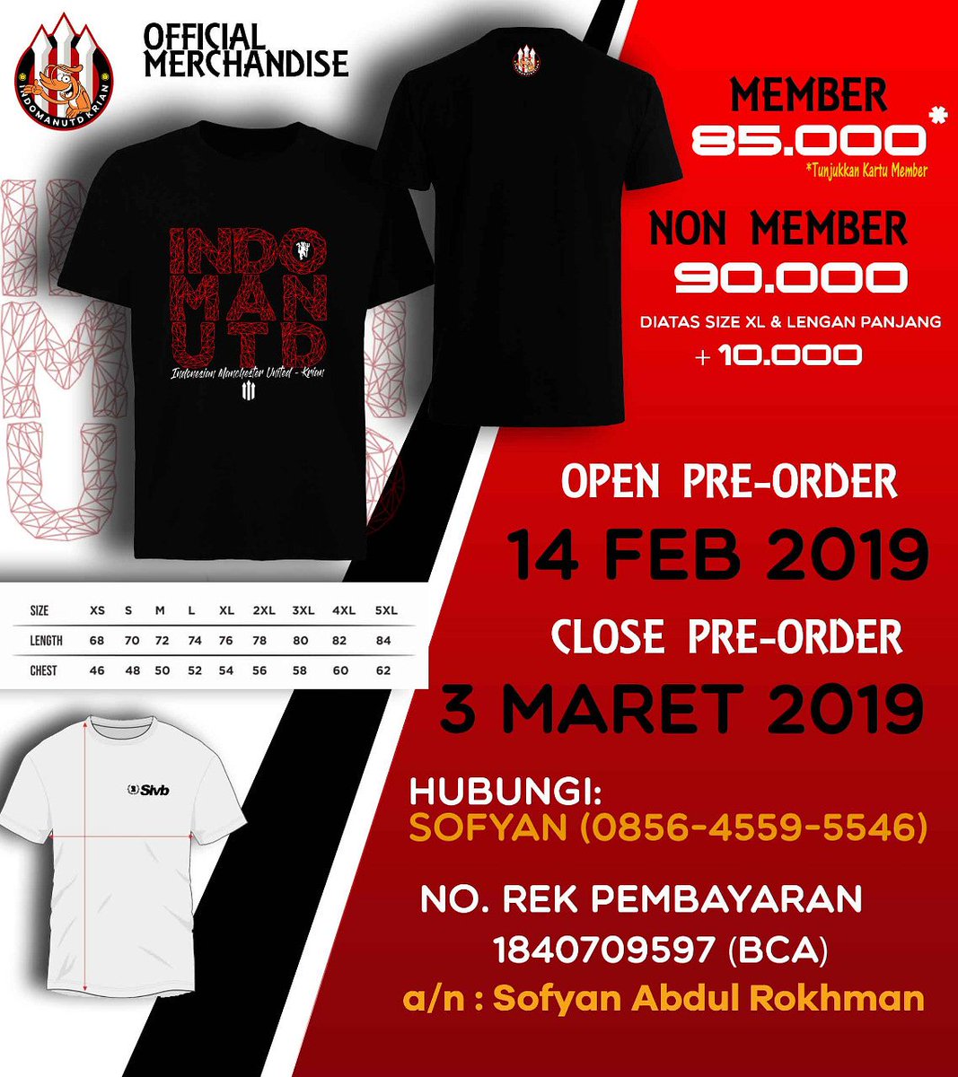 Yuk yg mau ikutan PO guys silakan hub CP nya ya ☺