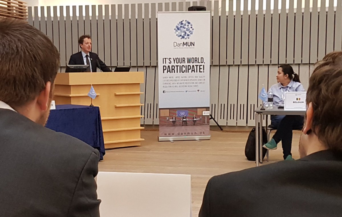 torleifjonasson's tweet photo. .@LarsPeter_SLevy @UNCityCPH kicks of @DanishMUN debate on 'Iran Nuclear Deal' - highlighting the role of youth in achieving #SDG agenda - with #DanMUN for #GlobaltAnsvar https://t.co/4sY18FVHog