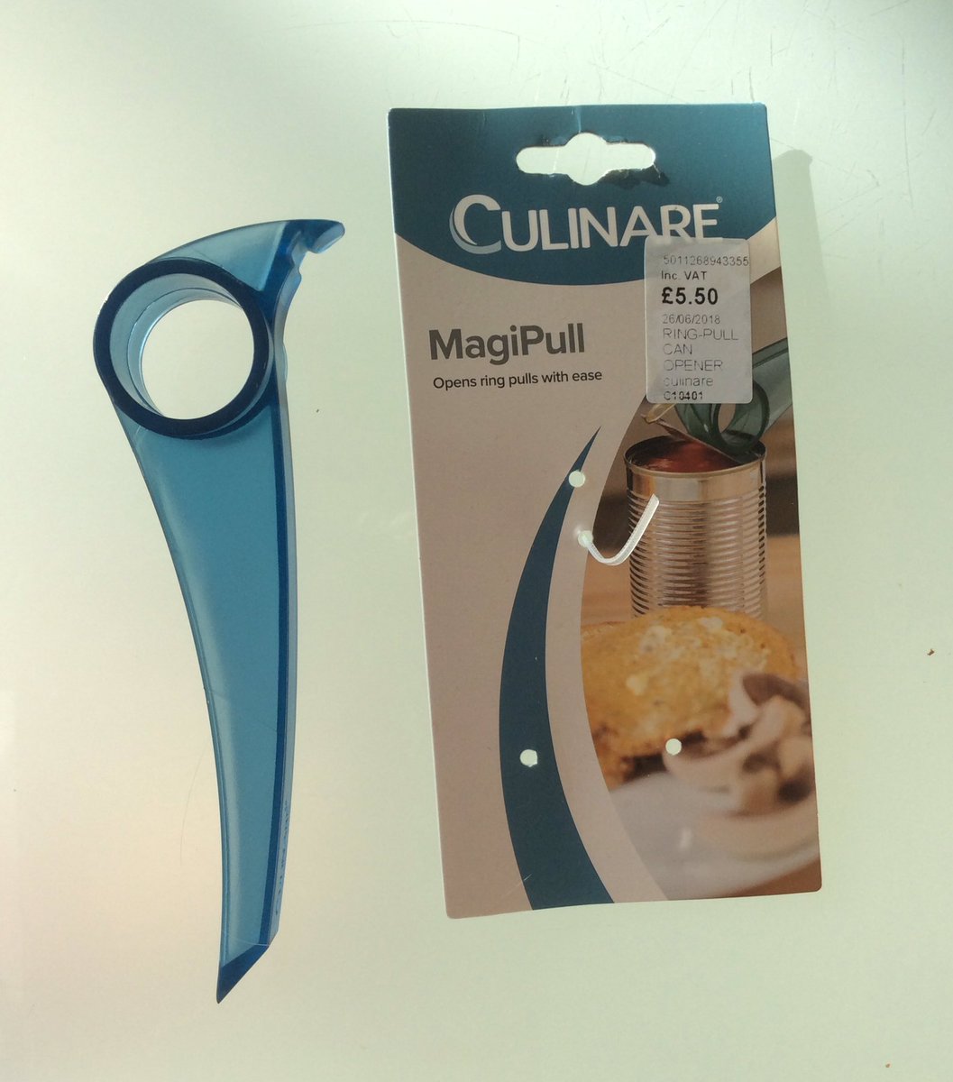 AbilityApp's tweet photo. People with hand dexterity issues find this an excellent gadget for opening ring pull cans #culinary #Magipull #kitchengadget #Gadget https://t.co/b7Rx4JJSHo
