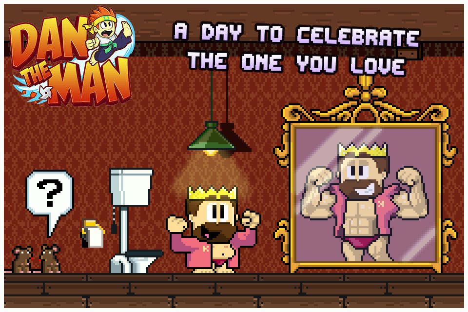 #DanTheManGame Happy Valentine's Day! play.halfbrick.com/?g=dan-the-man