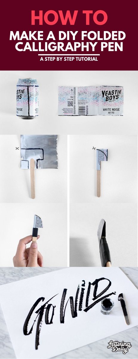 lettering_daily's tweet image. Learn how to make your own DIY calligraphy folded pen step-by-step!

Read the full tutorial here - 
lettering-daily.com/calligraphy-fo…

#calligraphy #calligraphytutorial