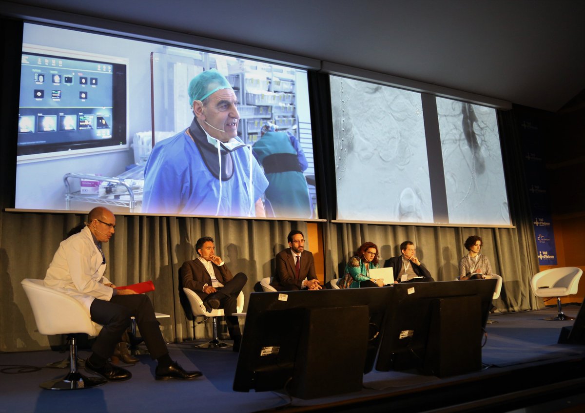 Primer dia del Curs Endovascular Vall d’Hebron organitzat pel Dr. <a href="/sbellmunt/">Sergi Bellmunt</a>. Dos dies de taules rodones, casos en directe i presentacions a càrrec d’experts nacionals i internacionals per estar al dia de les novetats en tecnologia endovascular