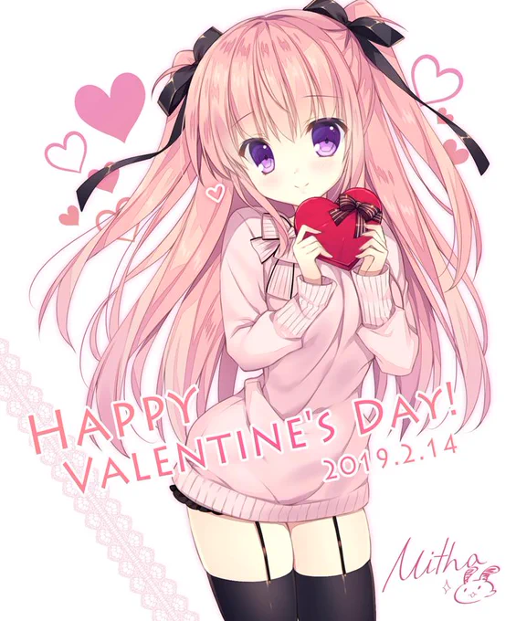 ハッピーバレンタインなありさちゃんを描きました～🎉
今年はギリギリ間に合った!(*'ω`*)💕

#バレンタイン 