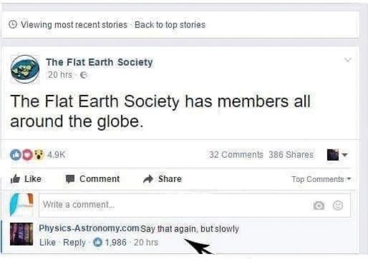 the flat earth society has members all over the globe the flat earth society has members all over the globe