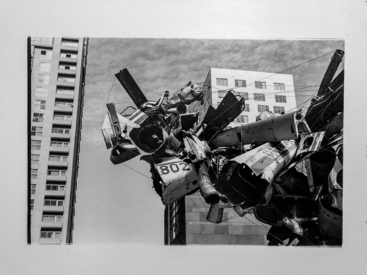 This weeks #platinumprint is of a sculpture made of old aeroplane parts based in LA (2015). Pretty happy with the result.