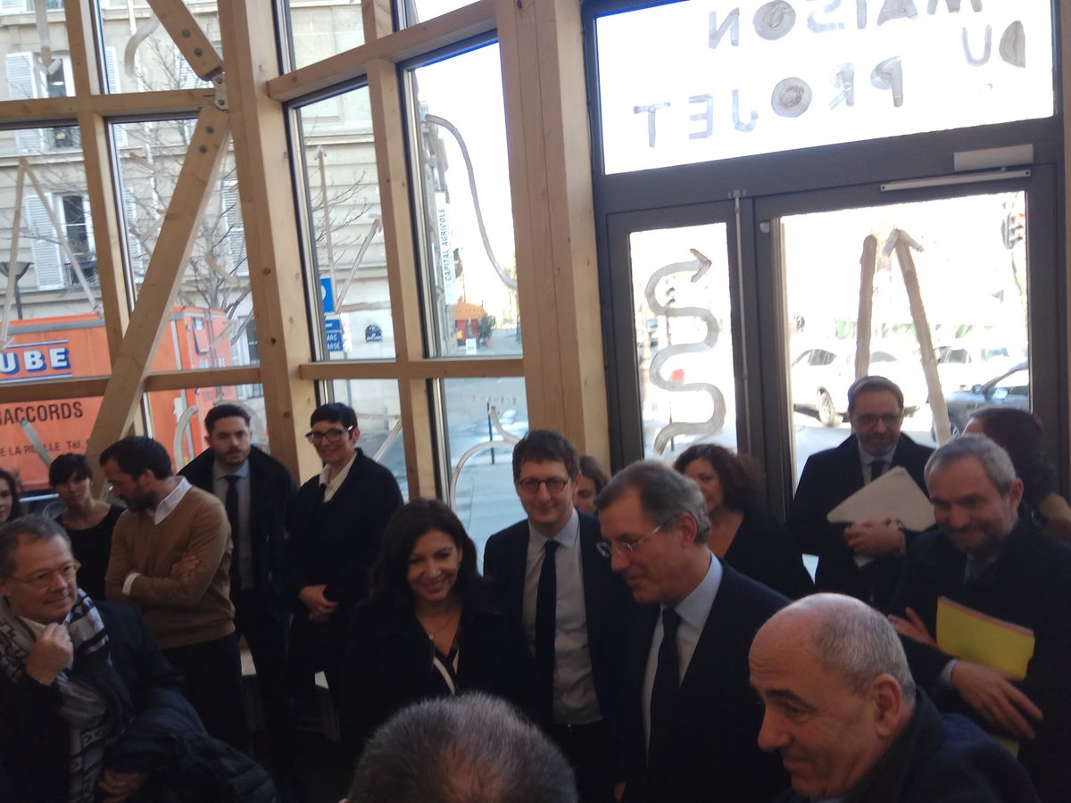 Mairiedu4e's tweet photo. Inauguration de la Maison du projet Morland Mixité Capitale par le Maire @ArielWeilT, plus grande opération d'urbanisme de Réinventer @Paris dans le bâtiment de l'ancienne Préfecture de la Seine. Aux côtés de @Anne_Hidalgo, @jlmissika et @LaurentDumas16, Président d'@Emerige https://t.co/W5j3gASJwd