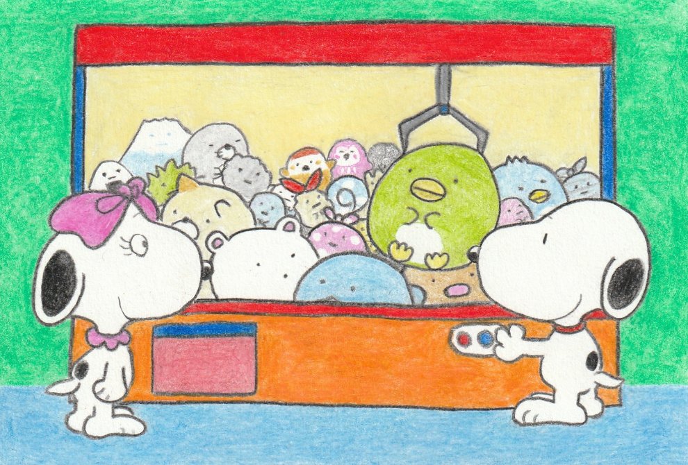 Sima Ufo キャッチャー イラスト スヌーピー すみっコぐらし Illustration Snoopy