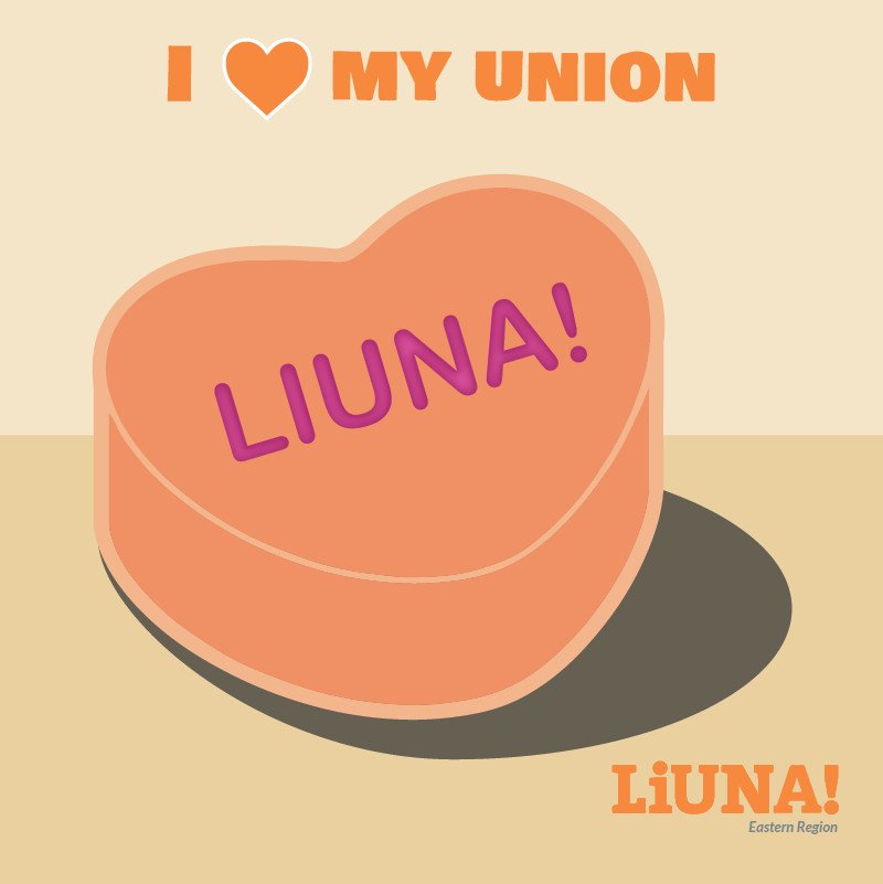 There may be a #sweethearts candy shortage this year, but that won't stop us.
Show your love for #LIUNA & #unions by retweeting this digital sweetheart with #ILoveMyUnion, because the most romantic gesture of all on #ValentinesDay is #Solidarity.
#UnionStrong #1u