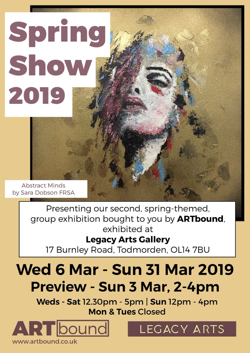 ARTbound_'s tweet photo. Join us this Sunday for the preview of this superb Spring-themed exhibition! We have such an eclectic mix of creativity for you to feast your eyes upon! See you there - Sun 3 Mar, 2-4pm @legacyart2 #supportartists #gallerypreview #exhibition https://t.co/3FLLDNfj0t