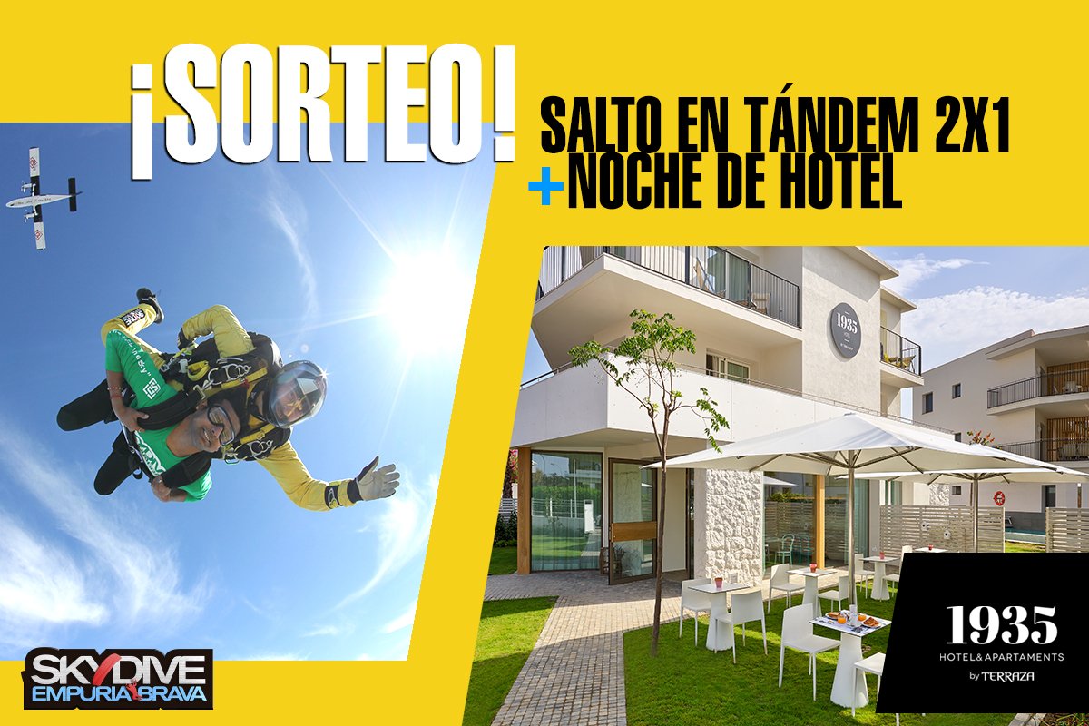 Este San Valentín sorteamos una experiencia romántica entre los que comentéis explicando con quién saltaríais: si ganáis, con la compra de un salto, conseguiréis otro y una noche con desayuno en el <a href="/Hotel1935/">1935HotelApartaments</a>. ¡Tenéis hasta el día 28!

Bases legales: bit.ly/concursofebrer…