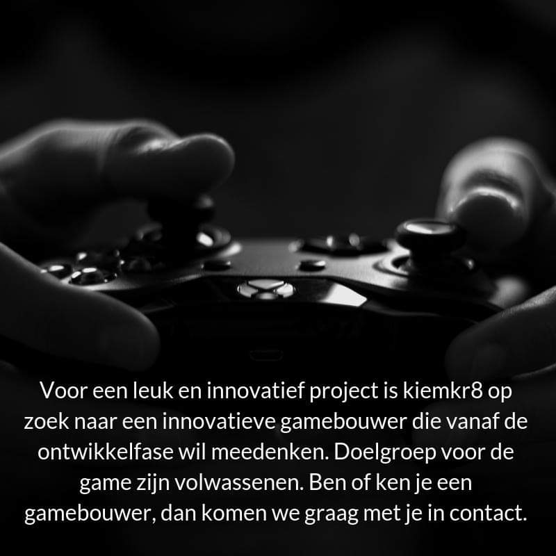 #Gamebouwer gezocht! #games #gamefication #kiemkr8