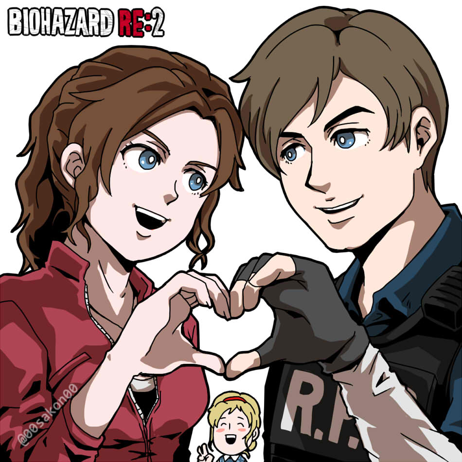 00sakon00's tweet photo. Happy Valentine's Day😊 #ResidentEvil2Remake https://t.co/4qRbmZlWvr