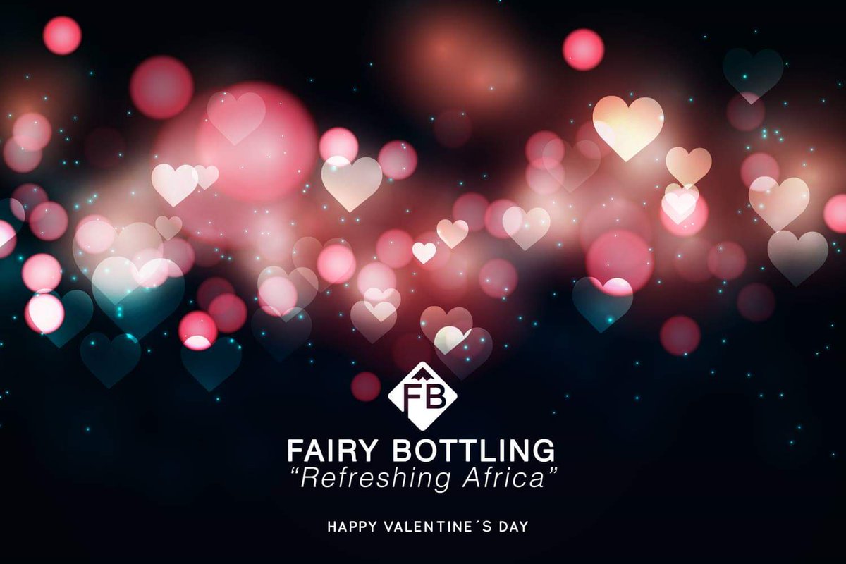 Wishing you all a Happy Valentine's Day and thank you for the support given you have to us. We appreciate you #ValentinesDay #FairyBottling #RefreshingAfrica