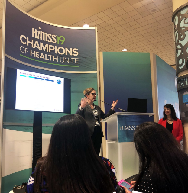 It’s the community of #womeninhealthIT that inspires me! - @drstclaire #HIMSS19 #GuideWellNow