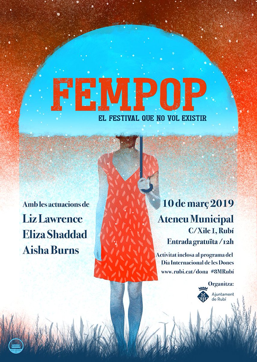 SCanciones's tweet photo. ✊ Vuelve FemPop, El Festival Que No Quiere Existir! ✊ Y vuelve más fuerte que nunca para celebrar el #8M2019. El festival visitará Granollers, Sant Feliu de Llobregat y Rubí. Más info en https://t.co/R2qSdXlml0. Diseño carteles de Óscar Giménez. https://t.co/nOLu1tzHsY