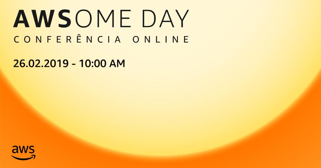 O AWSome Day Brasil - Conferência Online é um evento de treinamento gratuito que fornecerá uma introdução passo-a-passo aos serviços da AWS. Além do mais, é uma ótima oportunidade para tirar suas dúvidas com nossos especialistas. Registre-se agora! amzn.to/2RXWaGH