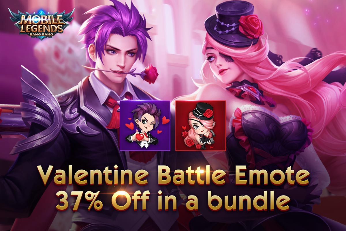 MobilegendsBR's tweet photo. Os emojis de batalha de dia dos namorados de 2019 já estão disponíveis! 😻 Você já sentiu a paixão entre Gusion e Lesley? Entre agora e use os emojis em batalha para expressar seu amor!
#MobileLegendsBangBang #MLBBValentin https://t.co/9Bq3CCS4o0