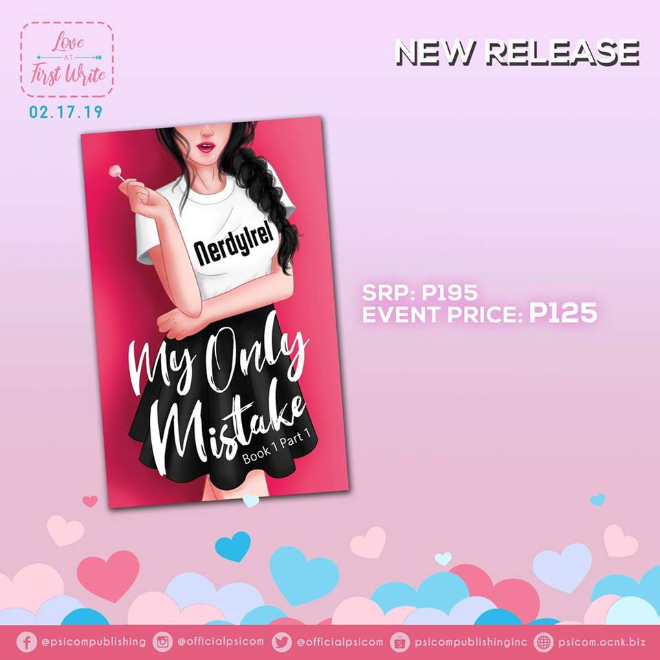nerdyirel's tweet photo. Another blessing! 😍😇

Happy to announce that my book "My Only Mistake" will now be published under PSICOM Publishing Inc. this coming sunday Feb. 17, 10 am at SM Megamall - 5th Flr Function A &amp; B. 📚

Kitakits mistakers! ❤ https://t.co/NPbDN6wdnK