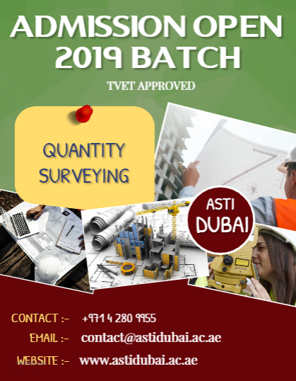 astidxb's tweet photo. Quantity Surveying Course : Institute: https://t.co/oYfaGRIHDp
Call: +971 4 280 9955
#Quantity_Surveying_Course #AstiUAE #Dubai #UAE https://t.co/0S9NC2cNCo