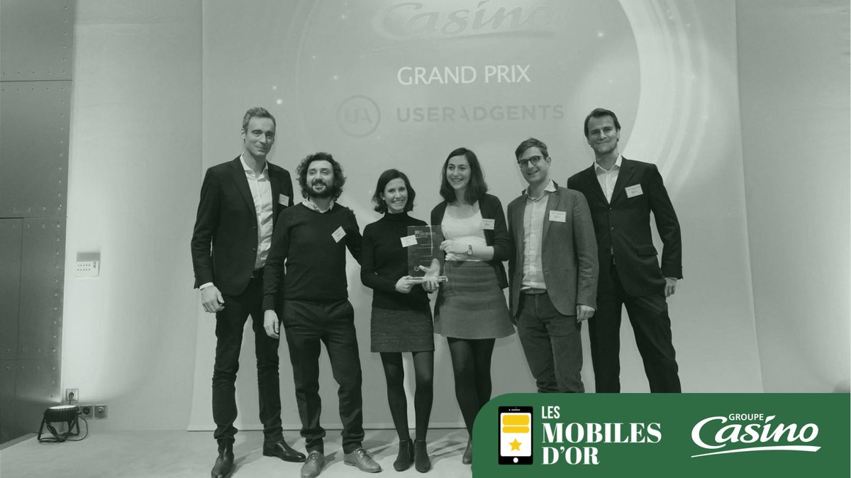 Groupe_Casino's tweet photo. 🏅 Le groupe Casino primé à 3 reprises aux #MobilesdOr2019 ! Le Grand Prix et le prix du meilleur dispositif "in store" pour l’appli #CasinoMax et le prix de la meilleure campagne "#Mobile2store" pour @Franprix. Bravo à toutes les équipes #innovation du Groupe. #mobile #digital https://t.co/Rc0jTGqCvZ