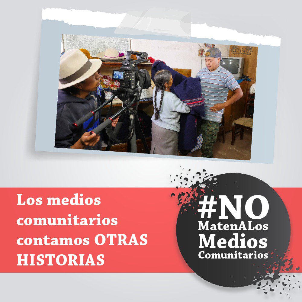Es necesario la existencia de los medios comunitarios, porque en ellas se plazman y se visibilizan las otras historias. A la Objeción Parcial del Ejecutivo a la reforma de la #LeydeComunicación debe ser por artículos <a href="/ElizCabezas/">Elizabeth Cabezas G.</a>
#NoMatenALosMediosComunitarios