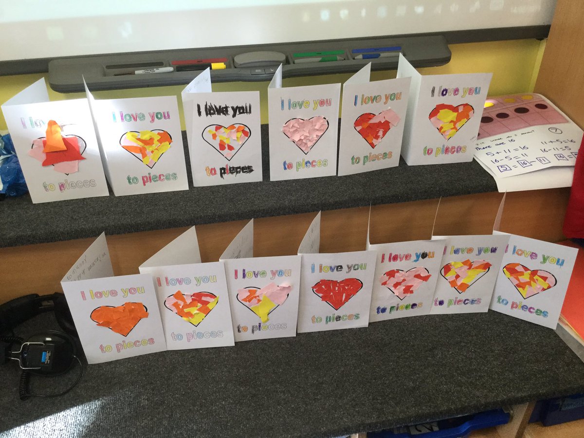 stlaws_KS1's tweet photo. Year 1 have made Valentine's Day cards today for someone who is special to them. I wonder who they chose? ❤️💛💚💜💙 https://t.co/WN9RuLiu78