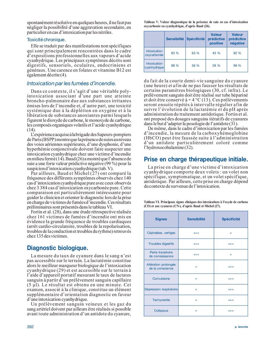 RaquelGarridoFr's tweet image. Suite de la fiche médicale : « L’intoxication cyanhydrique, pensez-y ! ».