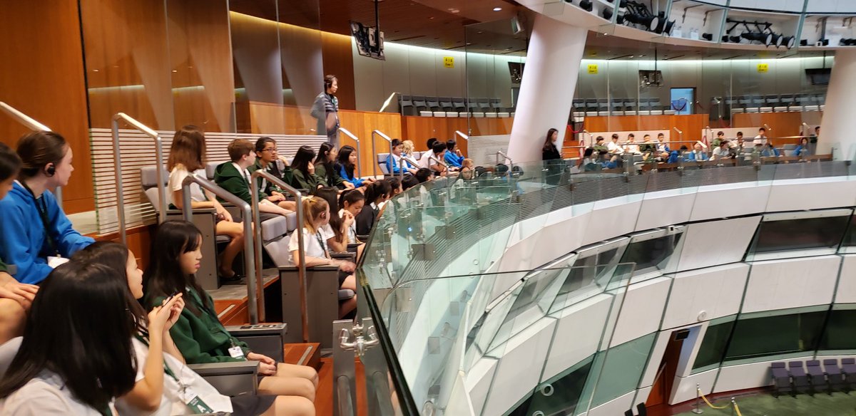 MrsSXN's tweet photo. Yr.9 InSoc.student on a tour around the Legislative Council of Hong Kong this week in conjunction with a previous unit of inquiry related to "Agents of Social Change". They were asking questions such as, how law making works in Hong Kong?
@ESF_SIS https://t.co/MDRkq2kQLi