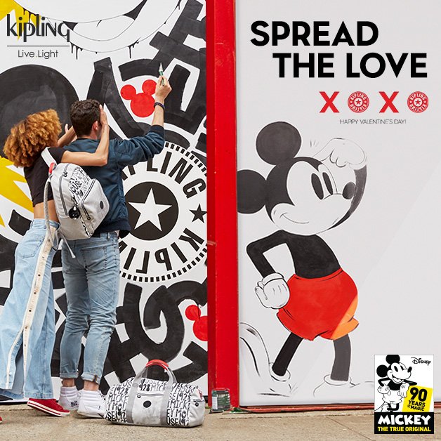 KiplingGlobal's tweet photo. Celebrate love with #DisneyxKipling! Love yourself and spread this love with others #LoveKipling https://t.co/Z1C6a6STgv