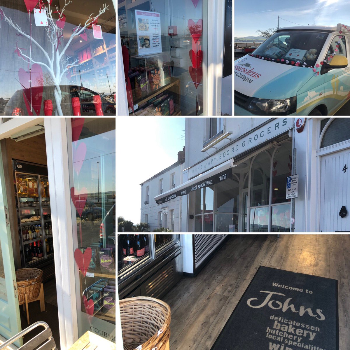 Marsdensglory2's tweet image. Looks great ladies brilliant display in Appledore too ! #HappyValentinesDay #johnsofappledore #deliciousbreakfast#firstsignsofspring#bluesky#localproduce#friendlystaff#beautifulnorthdevon