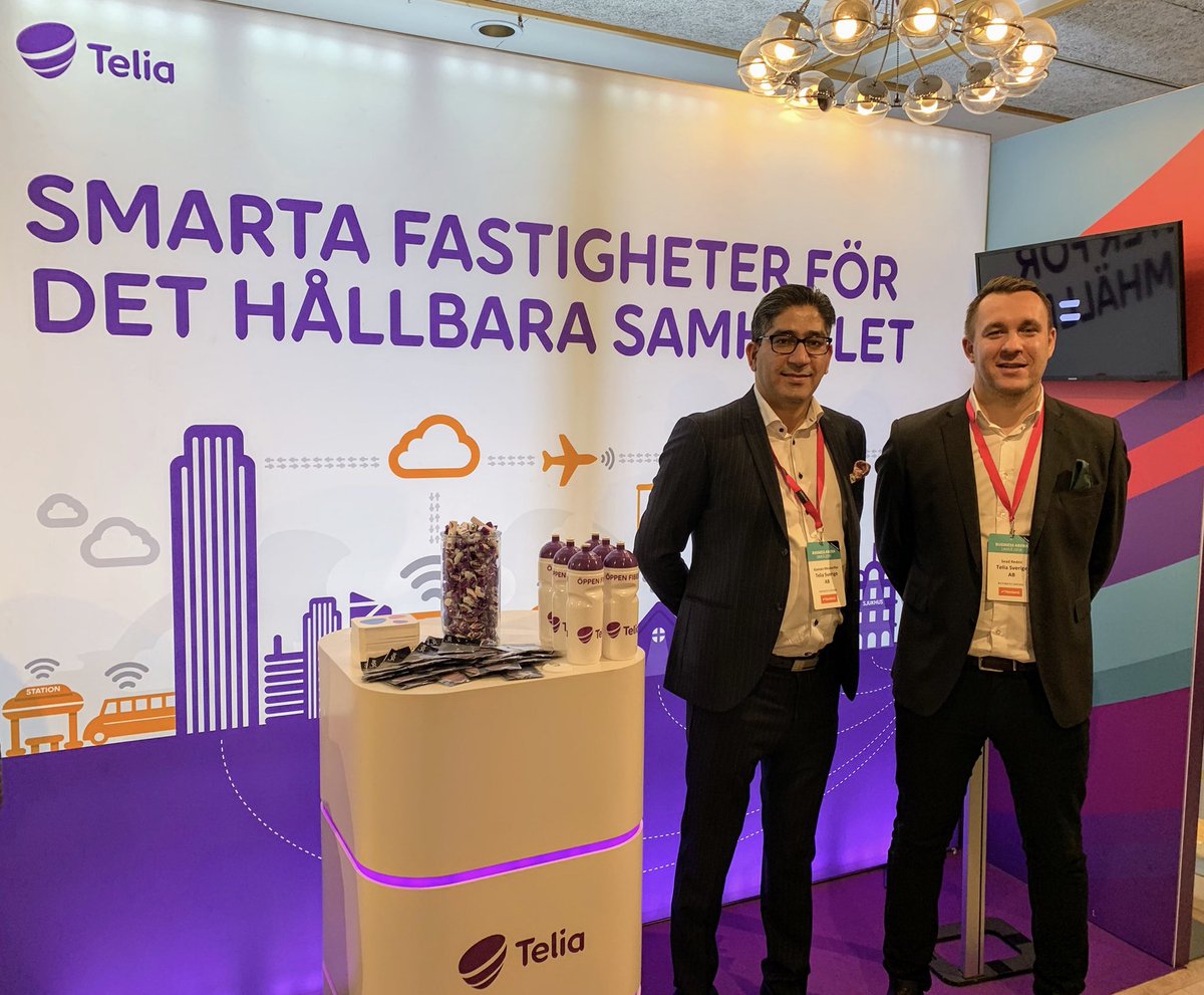 RobinStromsten's tweet photo. Idag är vi på plats på #businessarena i Umeå och pratar digitalisering och mycket mer. Kom förbi oss i Folkets Hus och låt oss inspirera i en smart uppkoppling till din fastighet från @TeliaSverige #fiber #umeå https://t.co/01StcYL0L3
