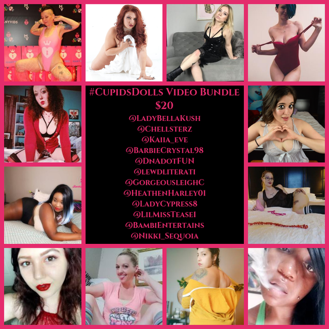 Happy Valentine's Day, y'all &hearts;&hearts;&hearts;Today's the day!! #CupidsDolls Video Bundle drops! Sooooooooo fuckin'<a href="/tag/cupidsdolls"class="tags"><span>#cupidsdolls</span></a>