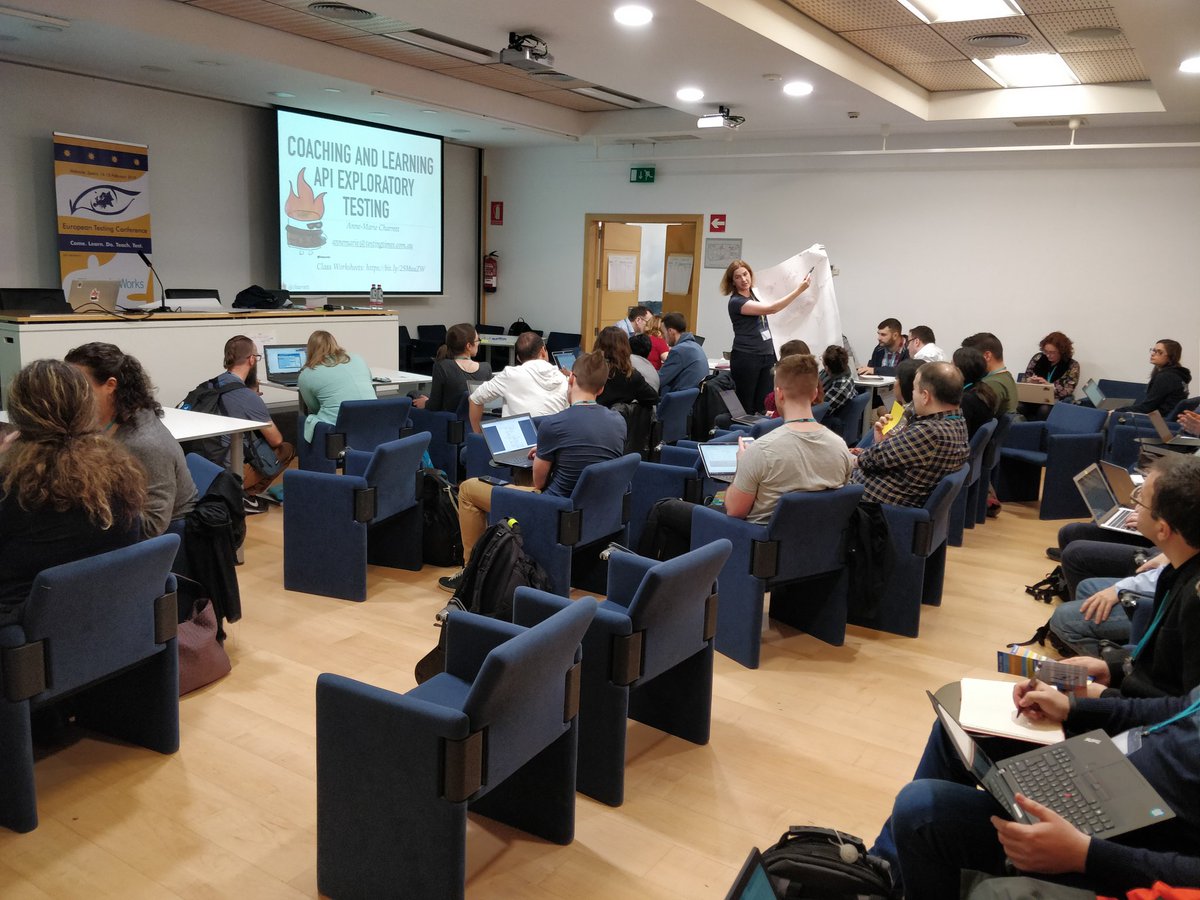 a_bangser's tweet image. Getting hands on with hands on _exploratory_ testing of APIs with @charrett at #EuroTestConf and by using the #AutomationInTesting restful Booker app started and maintained by @2bittester